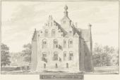 RP-T-1888-A-1678_Het kasteel Bulkestein bij Deil, Gelderland, Cornelis Pronk, 1728 - 1732